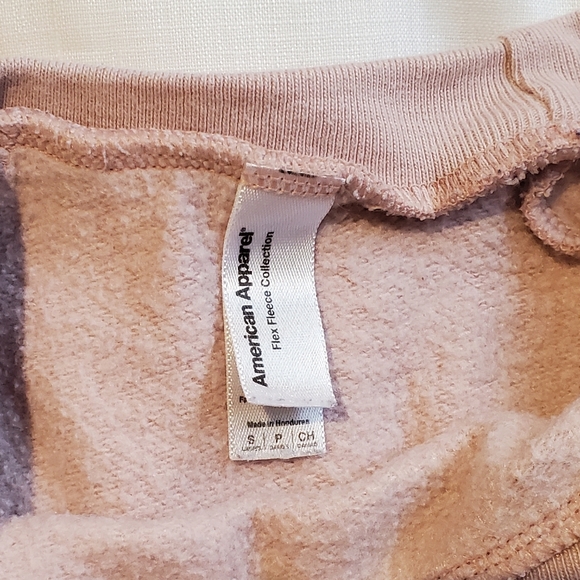 2/$25 American Apparel Cropped Sweatshirt in Pink - Picture 2 of 2